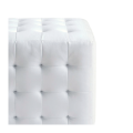 Sitzkissen Chesterfield weiss 44 x 44 cm H 42 cm