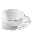 Kaffee-/Teetasse mit Unterteller Platinium 20 cl