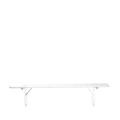 Banc Kermesse blanc 25 x 220 cm H 47 cm