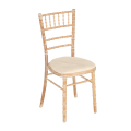 Stuhl Bambus mit Sitzkissen beige