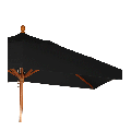 Sonnenschirm Louisiane schwarz + Stahlsockel 30 x 30 cm
