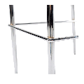 Barstuhl schwarz 52 x 43 cm H 111 cm
