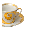 Kaffee-/Teetasse mit Unterteller Versace 25 cl