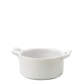 Mini cocotte porcelaine blanche Ø 7,2 cm H 3,5 cm 8 cl