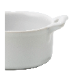 Mini cocotte porcelaine blanche Ø 7,2 cm H 3,5 cm 8 cl