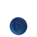 Brotteller Glas blau Ø 14cm