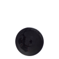 Brotteller Glas schwarz Ø 14cm