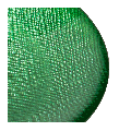 Brotteller Glas grün Ø 14cm