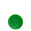 Assiette à pain verte en verre Ø 14 cm