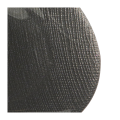 Assiette de présentation noire en verre Ø 32 cm