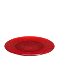 Platzteller Glas rot Ø 32 cm