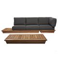 Couchtisch Teak 70 x140 cm H 16 cm