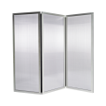 Paravent Plexi L 210 cm (70 cm x 3) H 186 cm