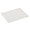 Sets de table/serviettes tissu écru 48 x 32 cm en rouleau (12)
