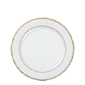 Petite assiette Vintage blanche et dorée Ø 18-20 cm