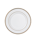 Petite assiette Vintage blanche et dorée Ø 18-20 cm