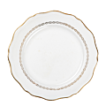 Menüteller Vintage Weiss-Gold Ø 23-25 cm
