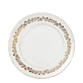 Menüteller Vintage Weiss-Gold Ø 23-25 cm