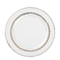 Menüteller Vintage Weiss-Gold Ø 23-25 cm