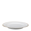 Plat Rond Vintage blanc et doré