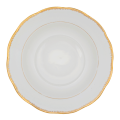 Teller tief Vintage Weiss-Gold Ø 23-25 cm