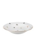 Platte tief Vintage Weiss-Gold