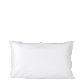 Coussin chintz blanc 40 x 65 cm