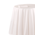 Tischtuch Chintz weiss 310 x 310 cm feuerschutzbehandelt