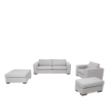 Sofa zwei Plätze Loft grau 196 x 80 cm H 73 cm