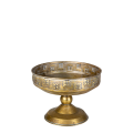 Metallschale auf Fuss Vintage 1 L
