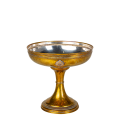 Metallschale auf Fuss Vintage 1 L