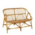 Sitzbank aus Rattan Vintage