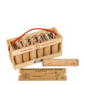 Wurf-Kegelspiel Nordisch aus Holz Vintage