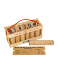 Wurf-Kegelspiel Nordisch aus Holz Vintage