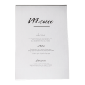 Porte-menu plexi A4