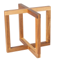 Buffeterhöhung Holz Natur 20 x 20 cm H 17,5 cm
