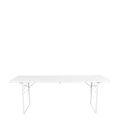 Table Kermesse blanche 70 x 220 cm H 78 cm