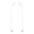 Lot de 2 lampadaires multidirectionnels autonomes H 230 cm 24h