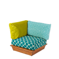 Eckmodul Lounge Ibiza 76 x 76 cm H 70 cm
