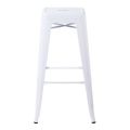 Tabouret industriel blanc H 76 cm