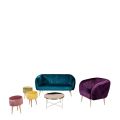 Sofa Juliette blaugrün 78 x 165 cm H 85 cm