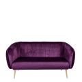 Sofa Juliette auberginefarben T 78 x B 165 cm H 85 cm