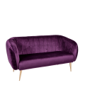 Sofa Juliette auberginefarben T 78 x B 165 cm H 85 cm