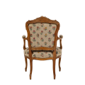 Fauteuil bohème motifs floraux vintage