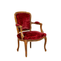 Sessel Bohème rot/rosa Vintage