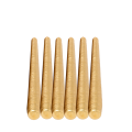 6er-Pack Rauwachskerzen Gold 25 cm