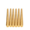 6er-Pack Rauwachskerzen Gold 25 cm