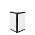 Bar pliant Lenox lumineux blanc module d'angle 66 x 66 cm H 118cm