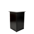 Bar pliant Lenox lumineux noir module d'angle 66 x 66 cm H 118 cm