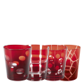 Becher Melodie rot Ø 8 cm H 9 cm 24 cl